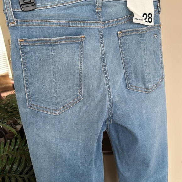 Brand New Rag & Bone Ankle Skinny Jeans Mid Rise Hamilton Blue Stretch Denim - Picture 8 of 16
